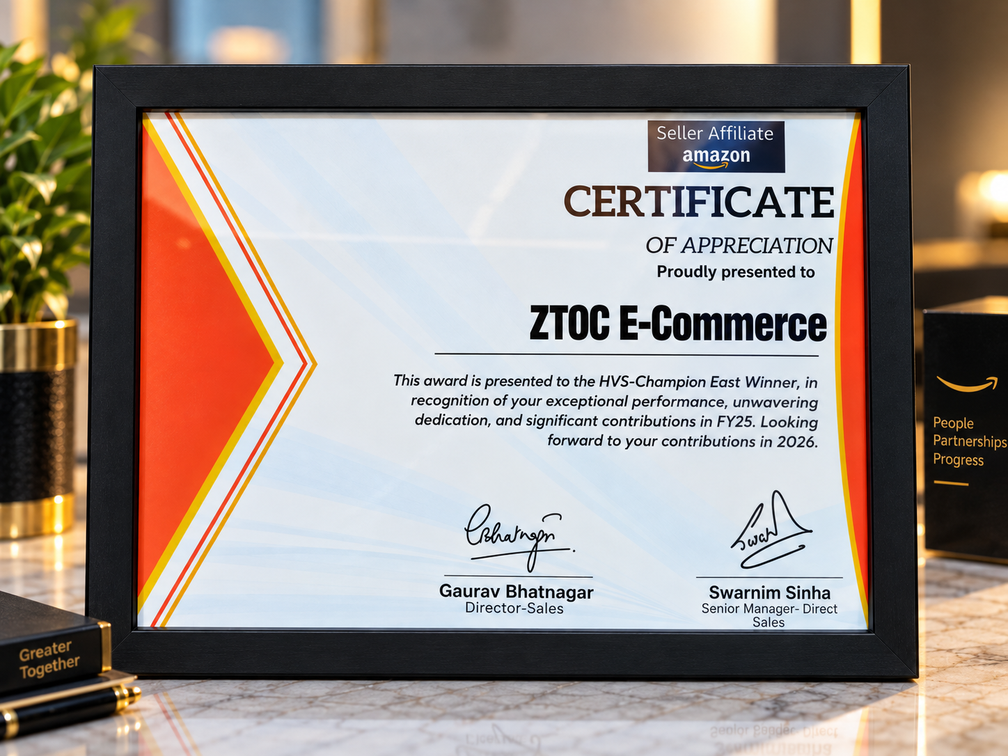Best Partner East Zone Award